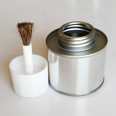 100g pvc pipe adhesive tin can with plastic cap horse/pig hair brush Japanese Standard