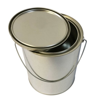 1gallon Metal Empty Clear Paint Bucket With Lid For Sale