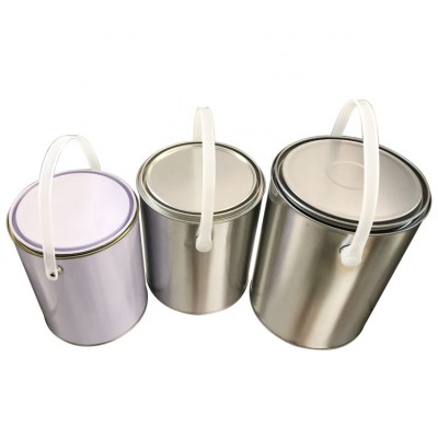 3l 3.75l 5l Empty Metal Paint Bucket With Lid And Handle